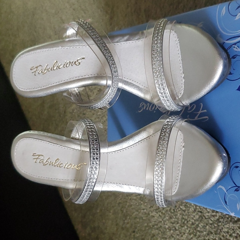 Fabulicious Clear Heels 5in